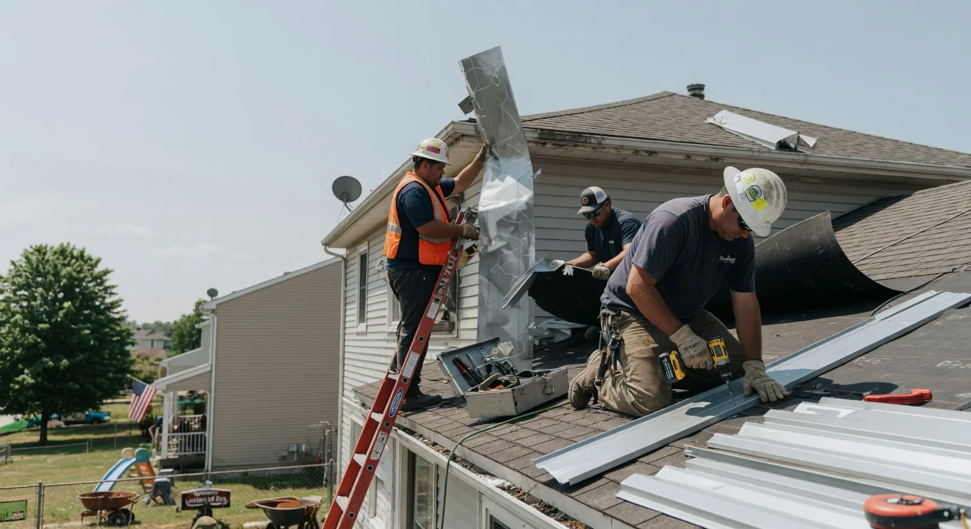 Storm Damage Metal Roof Repair in Honey Grove, TX